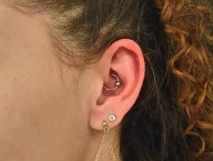 Daith anneau gris